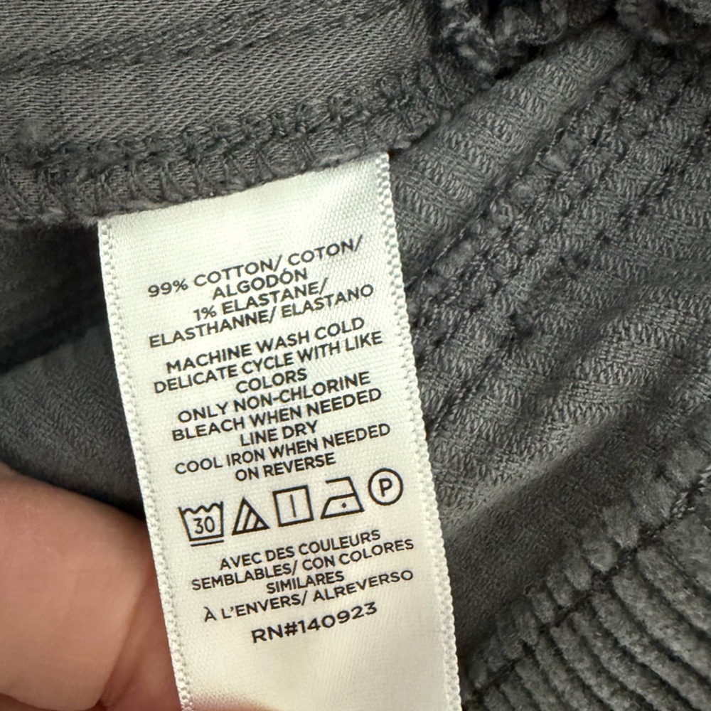 LOFT Gray Corduroy Jeans - Picture 8 of 10